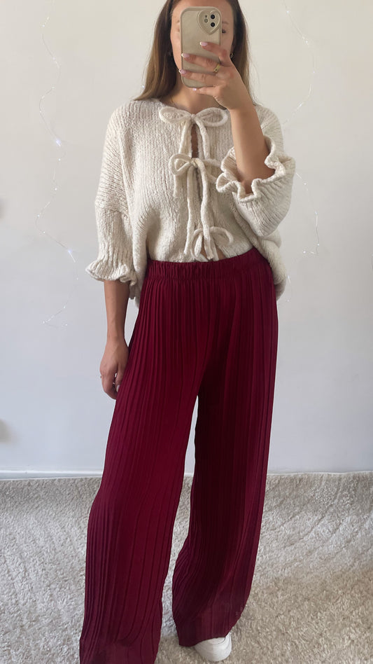 PANTALON ALMA BORDEAUX