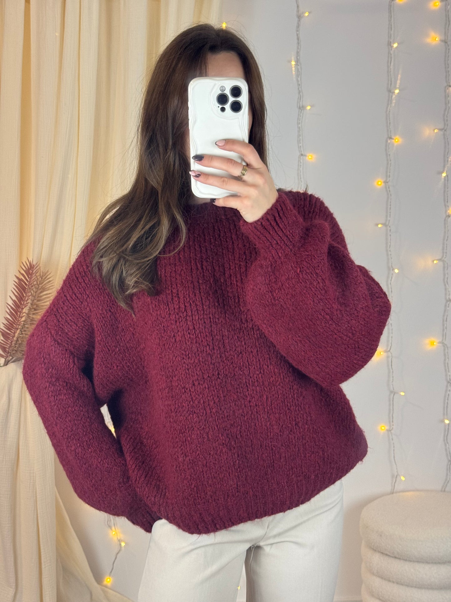 PULL CAMILLE - BORDEAUX