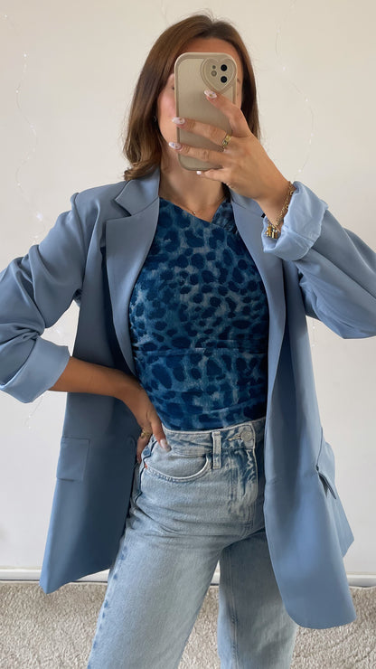 BODY LEOPARD BLEU