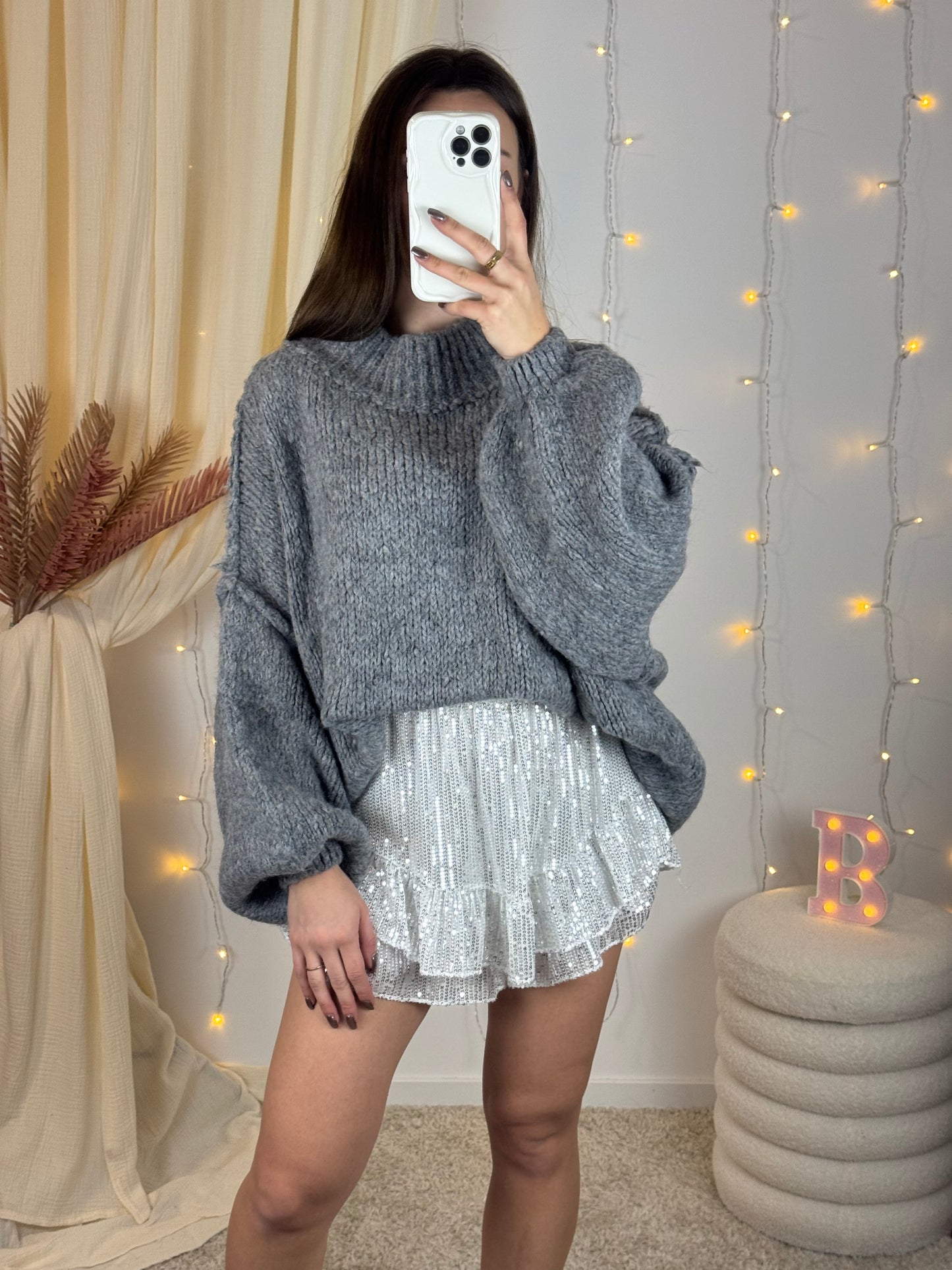 PULL NINON GRIS FONCE