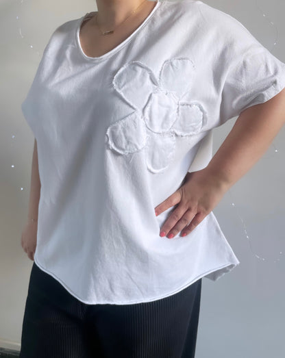 T-SHIRT FLEUR (grande taille)