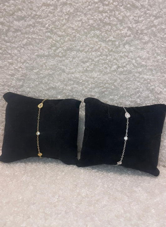 BRACELET GOUTTES (or/argent)