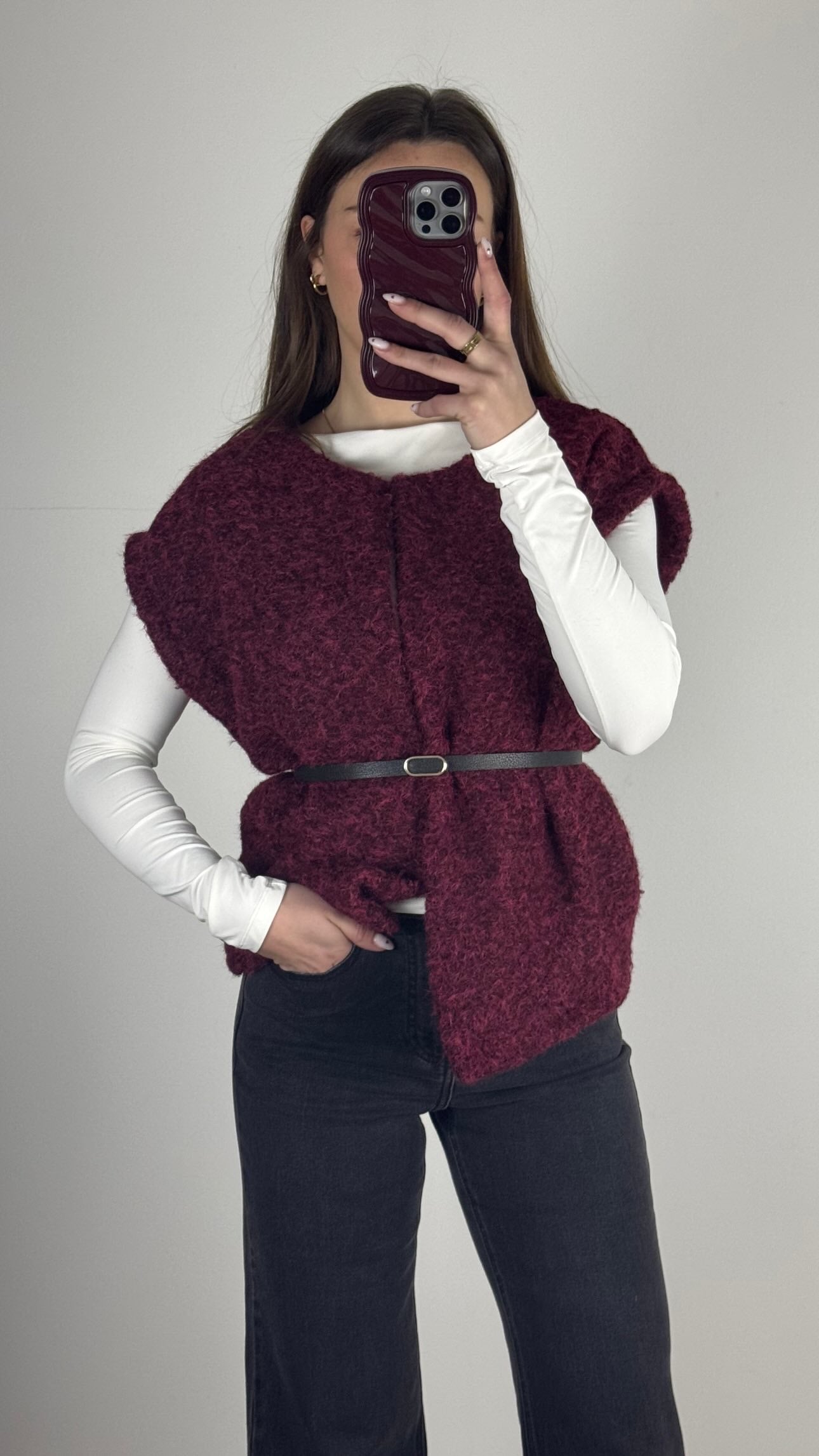 GILET LAINER BORDEAUX