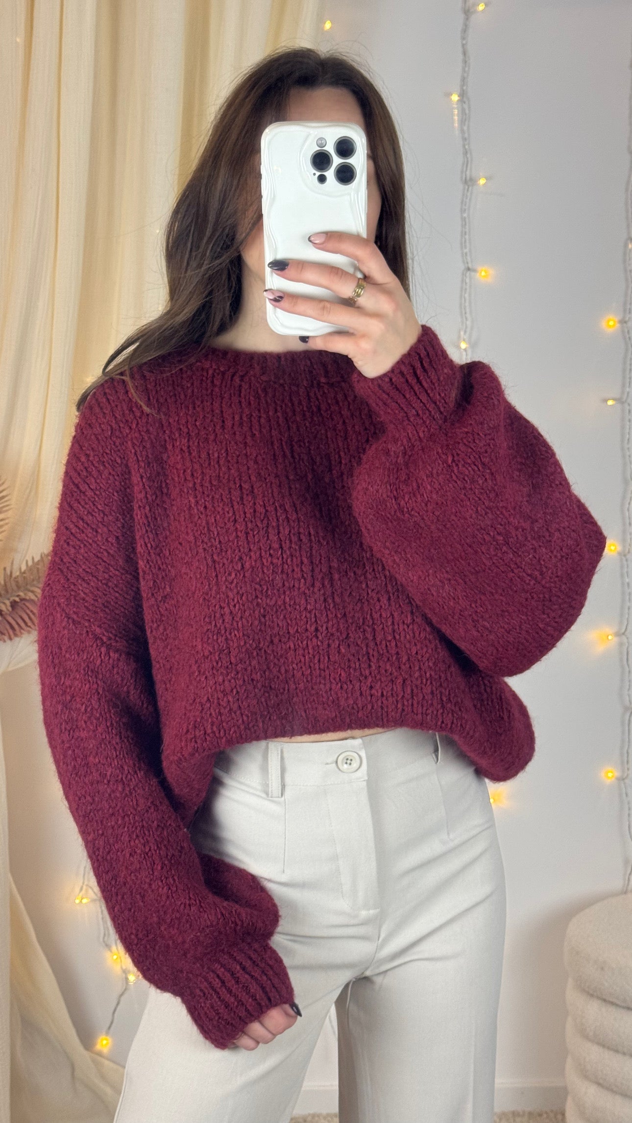 PULL CAMILLE - BORDEAUX