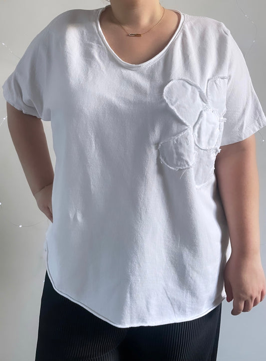 T-SHIRT FLEUR (grande taille)