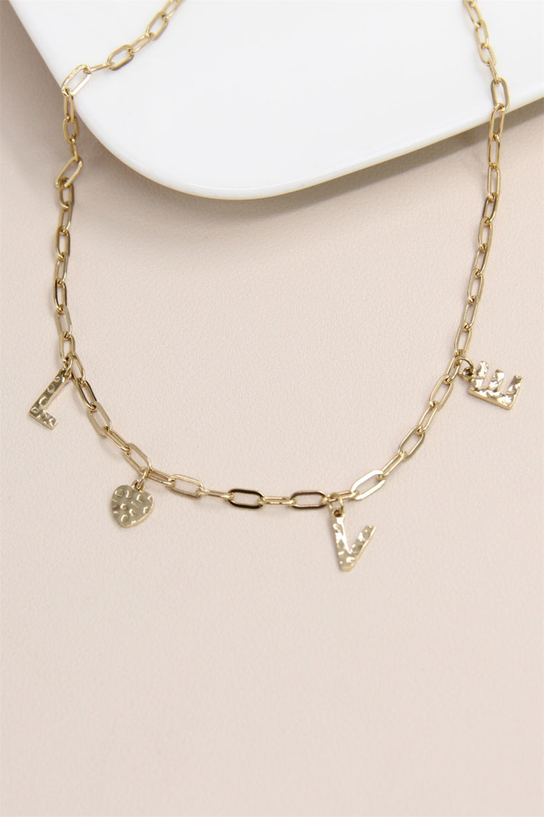 COLLIER CHARMS "LOVE"