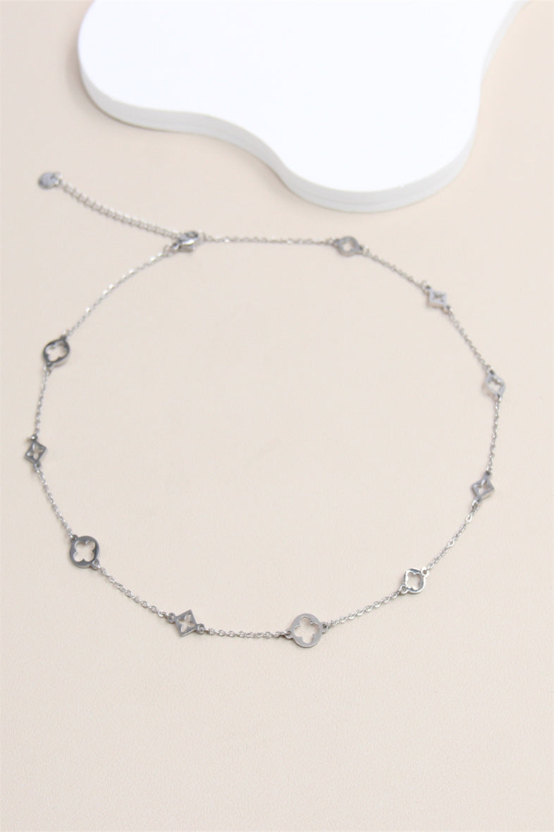 COLLIER TREFLES & ETOILES